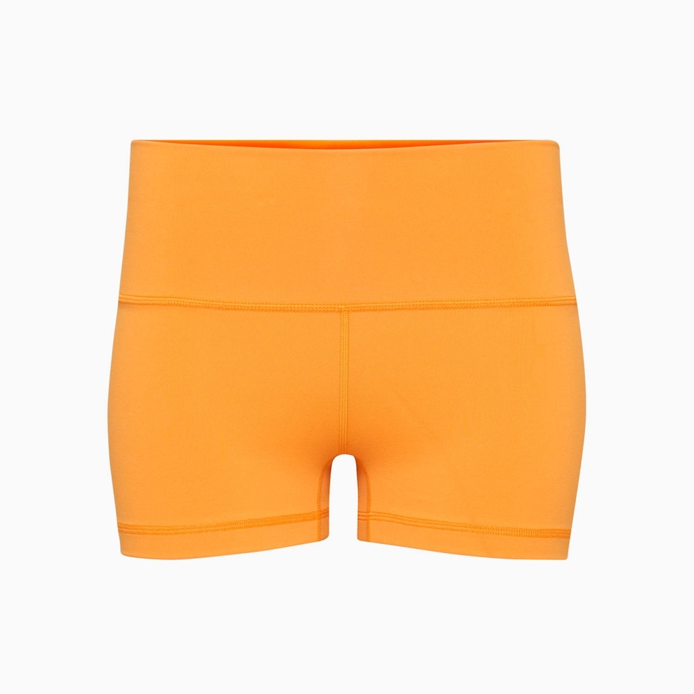 Aritzia LIFE Cheeky Hi-Rise 5" Short in bright orange